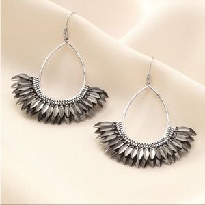 Stella & Dot Pegasus Earrings in Silver